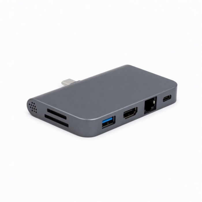 USB-C Multiport Adapter 4K HDMI Ethernet USB 3.0 Gray