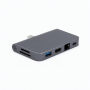 USB-C Multiport Adapter 4K HDMI Ethernet USB 3.0 Gray