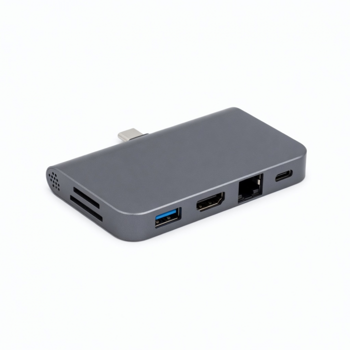 USB-C Multiport Adapter 4K HDMI Ethernet USB 3.0 Gray
