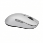 Wireless Bluetooth Mouse, Silver Ergonomic Design with Silent Click Buttons