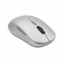 Wireless Bluetooth Mouse, Silver Ergonomic Design with Silent Click Buttons