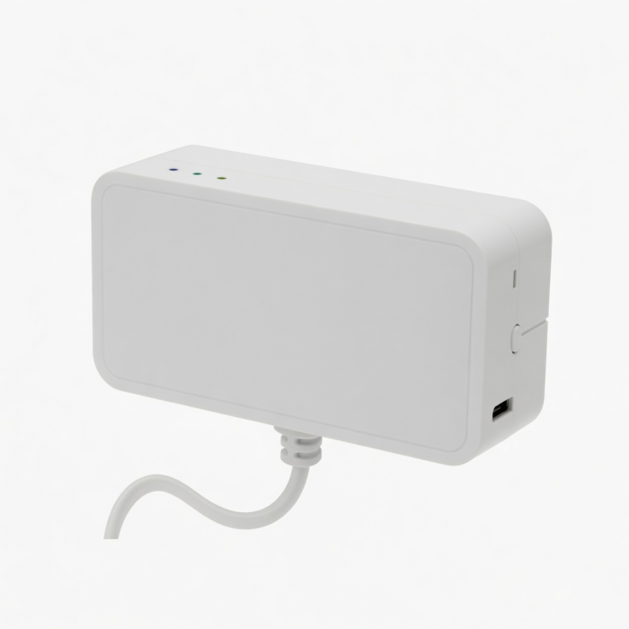 Dual Smart Outlet, White Plug-in Wall Socket, Two Outlets, USB Port