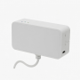 Dual Smart Outlet, White Plug-in Wall Socket, Two Outlets, USB Port