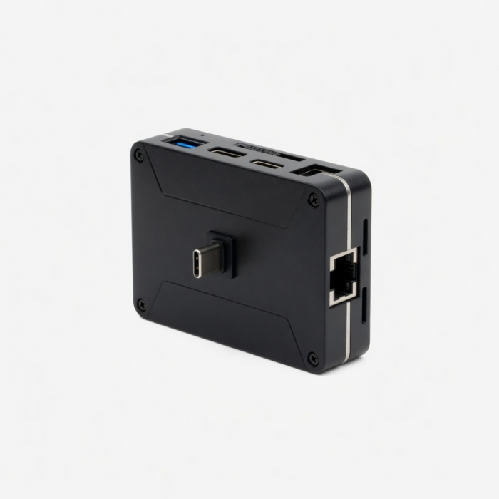 USB-C Hub Adapter with Ethernet, HDMI, USB Ports and SD Card Slots