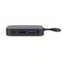 USB-C Multimedia Adapter with HDMI, USB-A, Audio Port, Black