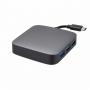 USB-C Multimedia Adapter with HDMI, USB-A, Audio Port, Black