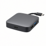 USB-C Multimedia Adapter with HDMI, USB-A, Audio Port, Black
