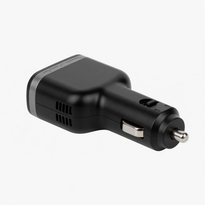 72W USB-C PD Car Charger Adapter with USB-A Port, Black