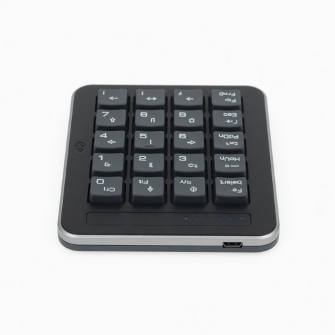Bluetooth Numeric Keypad, 20-Key Compact Wireless Number Pad, Black