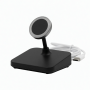 USB-C Magnetic Smartwatch Charging Dock Black Desktop Stand