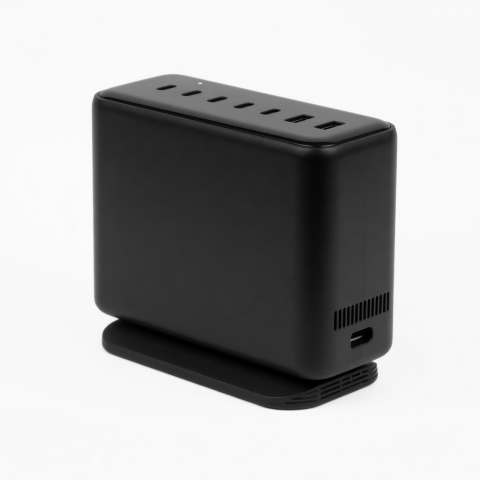 108W Desktop Charger, 4 USB-C and 2 USB-A Ports, Black