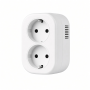 Smart Dual EU Power Outlet, White WiFi Control