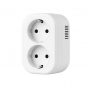 Smart Dual EU Power Outlet, White WiFi Control