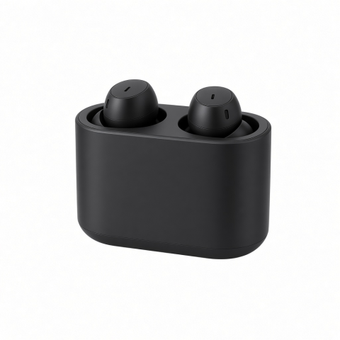 Wireless Earbud Charging Dock, USB-C, Black, Dual Charging Cradle