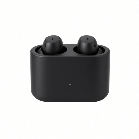 Wireless Earbud Charging Dock, USB-C, Black, Dual Charging Cradle