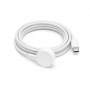 USB-C Magnetic Wireless Charging Cable, White, Round Charging Connector