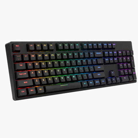 Slim Bluetooth Keyboard with Backlit Keys, Compact Black Wireless Keyboard