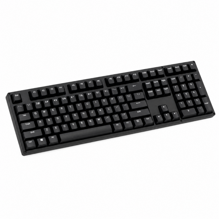 Slim Wired Backlit Keyboard Full Size Black 109 Keys