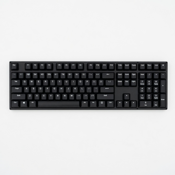 Slim Wired Backlit Keyboard Full Size Black 109 Keys