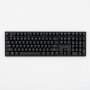 Slim Wired Backlit Keyboard Full Size Black 109 Keys