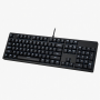 Wired Full-Size Keyboard with Numeric Keypad, Black Backlit Keys