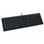 Wired Full-Size Keyboard with Numeric Keypad, Black Backlit Keys