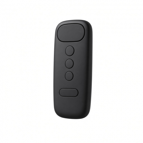 Bluetooth Presentation Remote, Black Handheld Wireless Clicker with Five Buttons