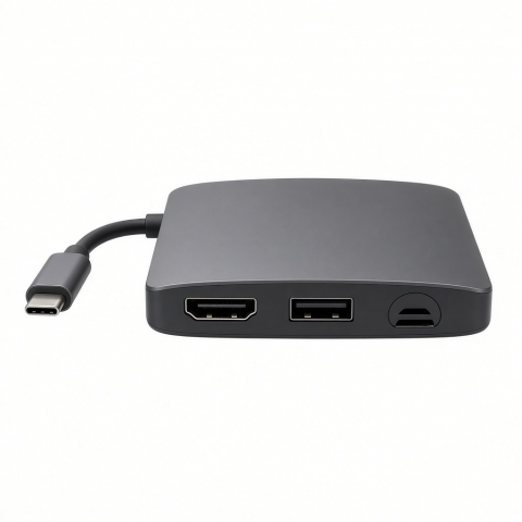 USB-C Multiport Adapter with HDMI, USB-A, and SD Card Reader