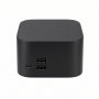 USB Hub, Black ABS, Dual USB-A Ports and USB-C Port