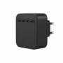 165W USB-C 4-Port PD GaN Charger, Black Compact Wall Adapter