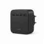 165W USB-C 4-Port PD GaN Charger, Black Compact Wall Adapter