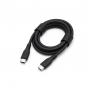 USB4 USB-C to USB-C Cable, Black Braided Nylon, High-Speed Data Transfer
