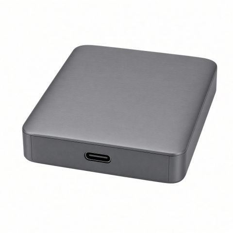 USB-C NVMe SATA SSD Enclosure, Aluminum Alloy, Gray, M.2 Storage Case