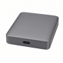 USB-C NVMe SATA SSD Enclosure, Aluminum Alloy, Gray, M.2 Storage Case