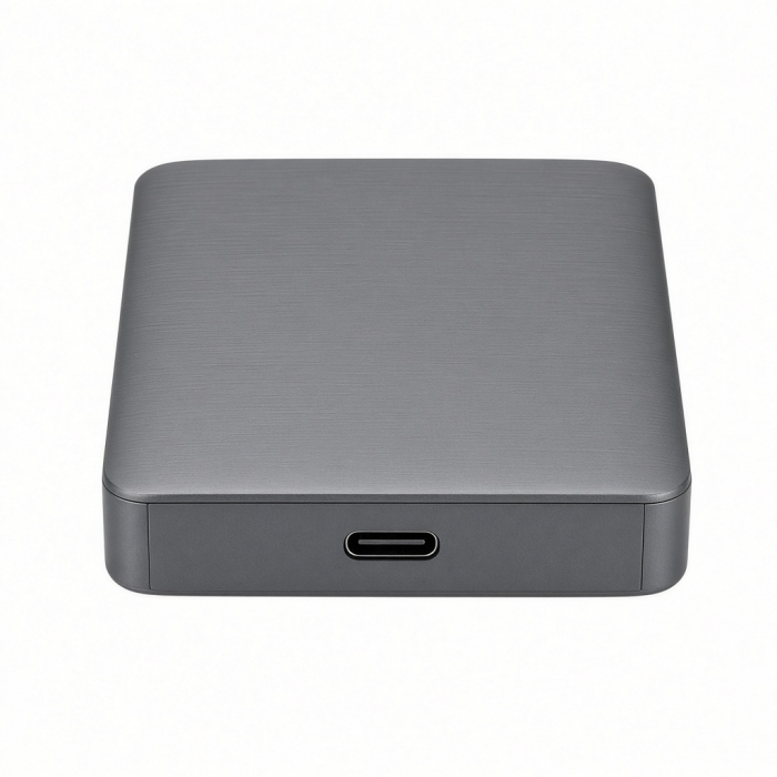 USB-C NVMe SATA SSD Enclosure, Aluminum Alloy, Gray, M.2 Storage Case