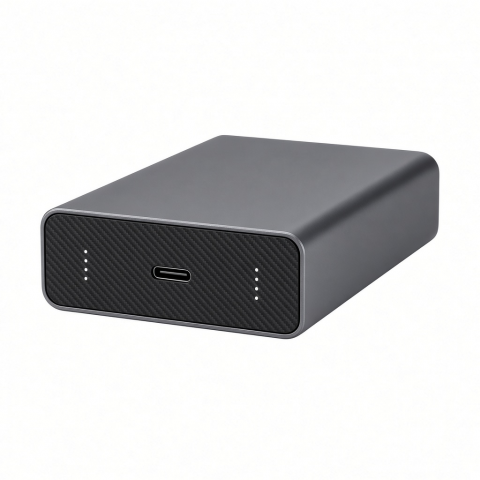 NVMe SSD Enclosure, USB4, Aluminum, Black, USB-C Port
