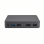 USB-C Multimedia Docking Station, Aluminum, Dual HDMI, USB-A and Audio Ports