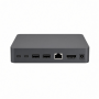 USB-C Multimedia Docking Station, Aluminum, Dual HDMI, USB-A and Audio Ports