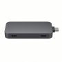 Dual USB-C Hub, Aluminum Alloy, Space Gray, 2-Port Expansion