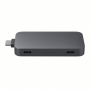 Dual USB-C Hub, Aluminum Alloy, Space Gray, 2-Port Expansion
