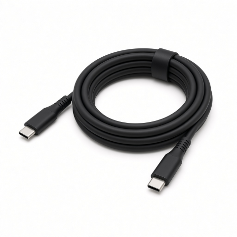 Type-C to Type-C Cable, Black, 1.2 m