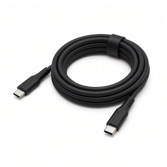 Type-C to Type-C Cable, Black, 1.2 m