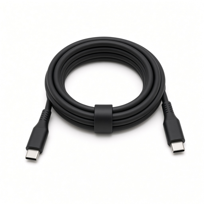 Type-C to Type-C Cable, Black, 1.2 m