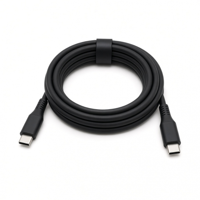 Type-C to Type-C Cable, Black, 1.2 m