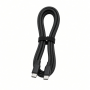 USB-C Data Cable, 1 Meter, Black Braided Cord