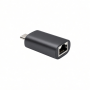 USB-C 2.5Gbps Ethernet Adapter, Black Compact Network Converter