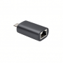 USB-C 2.5Gbps Ethernet Adapter, Black Compact Network Converter