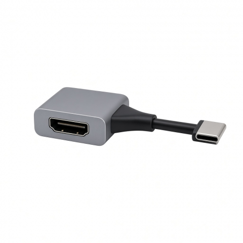 USB-C to HDMI Adapter, 8K 60Hz, Aluminum Alloy, Gray