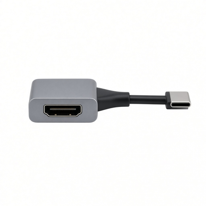USB-C to HDMI Adapter, 8K 60Hz, Aluminum Alloy, Gray