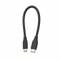 USB-C to USB-C Cable, Black, Short Length